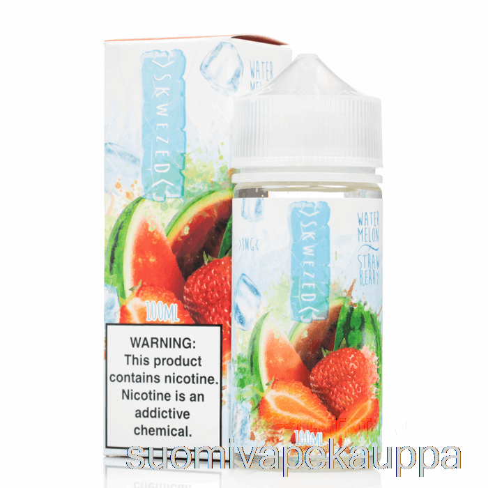 Vape Box Jää Vesimeloni Mansikka - Skwezed - 100ml 3mg